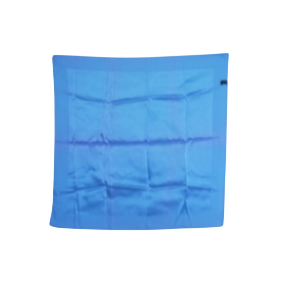 Vintage Another Hit Blue Dark Blue Circle Acetate Square Scarf 23x23 Japan